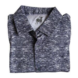 Raffi The Ryder Long-Sleeve Button Down Shirt (Space Dye Print - Ocean) - Small